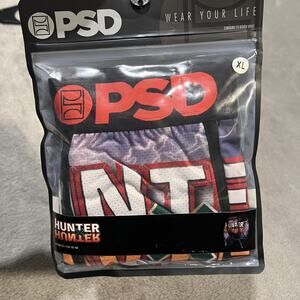 PSD Hunter x Hunter Boxer Briefs Mens XL Anime Underwear Black Red HXH Logo New